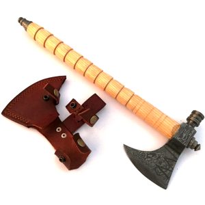 Blacksmith New Custom Handmade Damascus Steel Bearded Axe